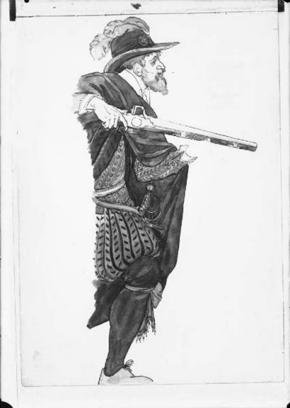 Studio di figura in costume rinascimentale 2